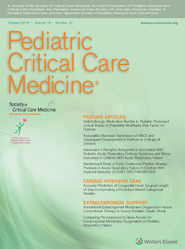 From Pediatric Critical Care Medicine Authors